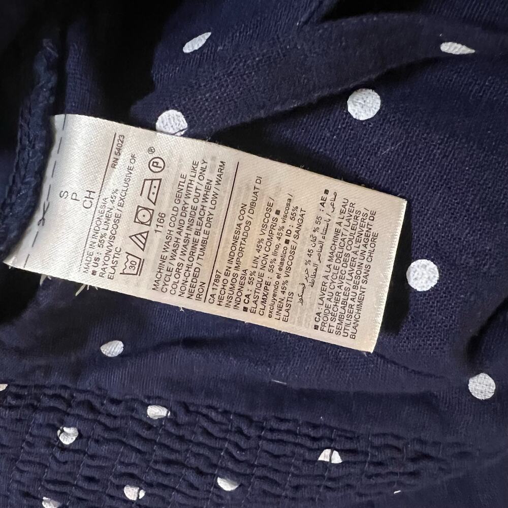 Old Navy Women's S Navy Polka Dot Wide Leg Jumpsuit - Picture 7 of 9